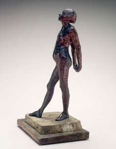 14歳のリトルダンサーのヌード（ヌードリトルダンサー）c.1878-1881（赤いワックスとプラスチリン）の研究